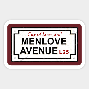 Menlove Avenue Sticker